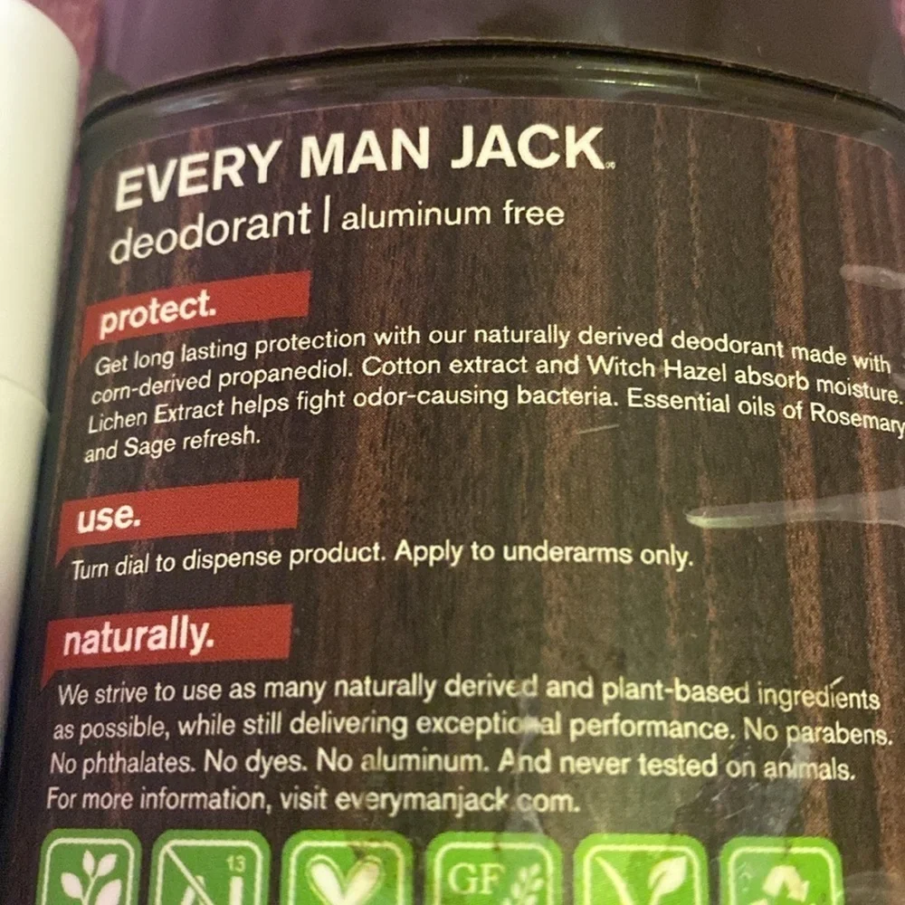 Native Every Man Jack Deodorant Bundle Aluminum Free Natural